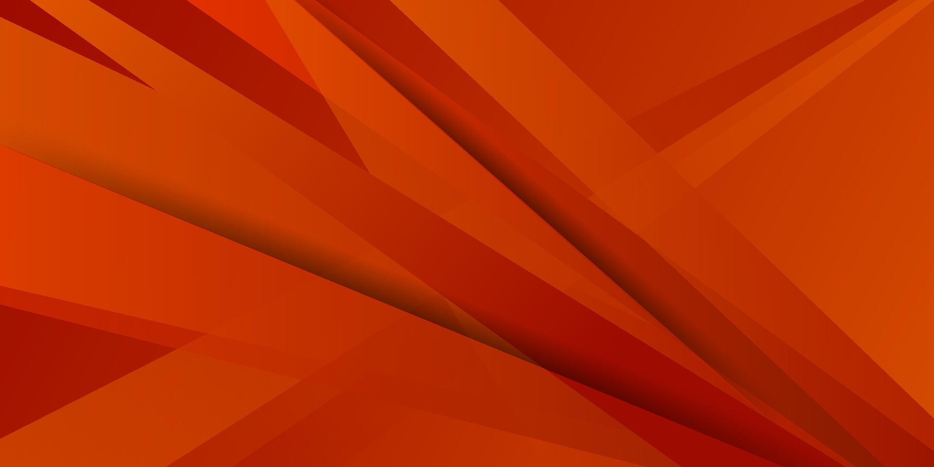 Abstract dynamic orange gradient background with 3D look and simple paper cut pattern. Rectangle elements. Cool and fancy design. Eps10 vector