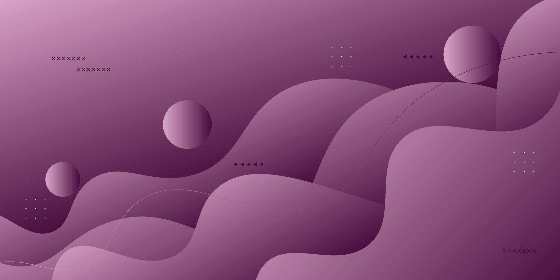 Abstract bright wave banner background with purple color combination. Creative horizontal simple pattern on the background. Eps10 vector