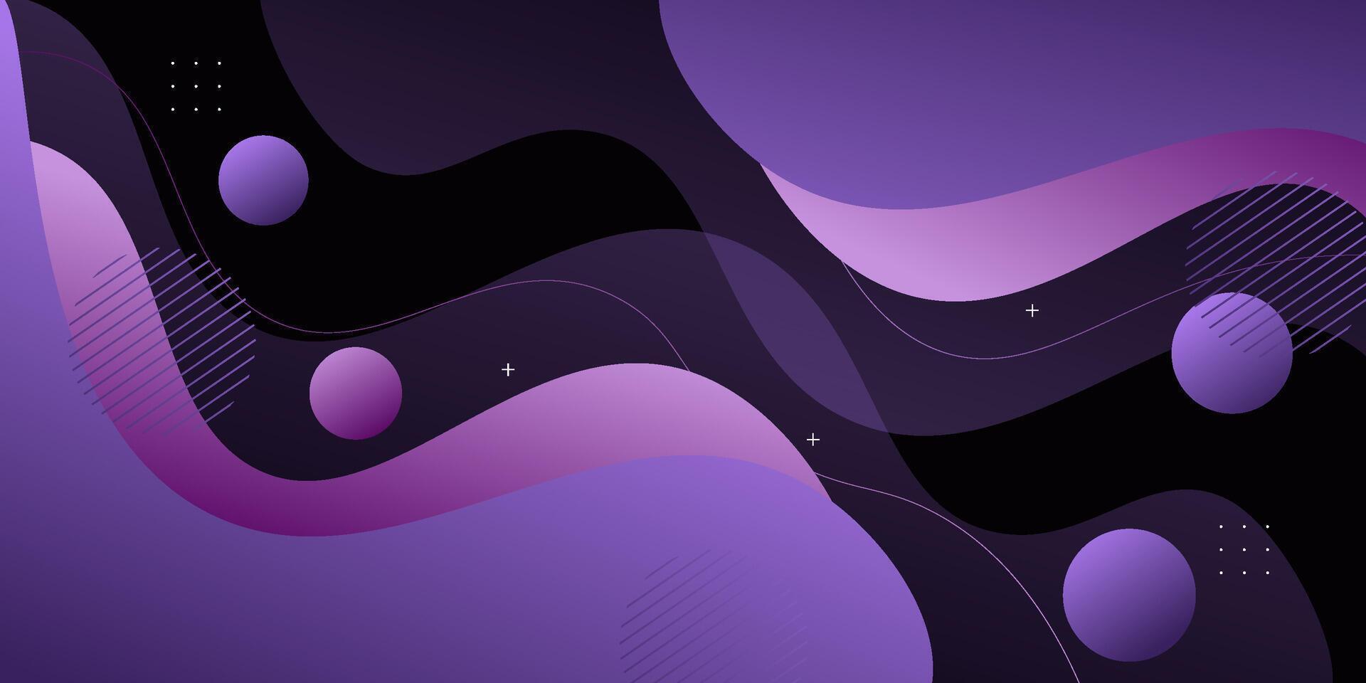 Popular colorful purple abstract background with wave shadow pattern. Purple gradient color on background. Eps10 vector