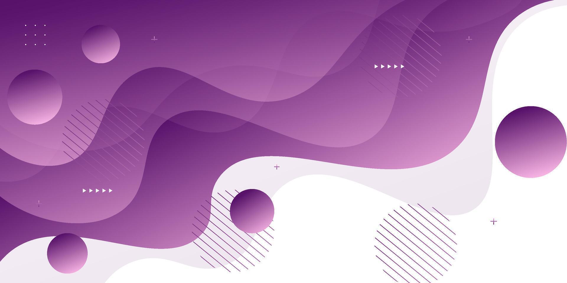 Modern abstract purple gradient wave liquid geometric background with liquid style gradient color. Suitable for banner, flyer, etc. vector