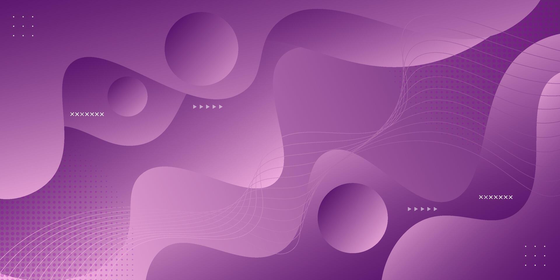 Popular dark purple wavy abstract background with shadow and wavy lines. Purple gradient color on the background. vector