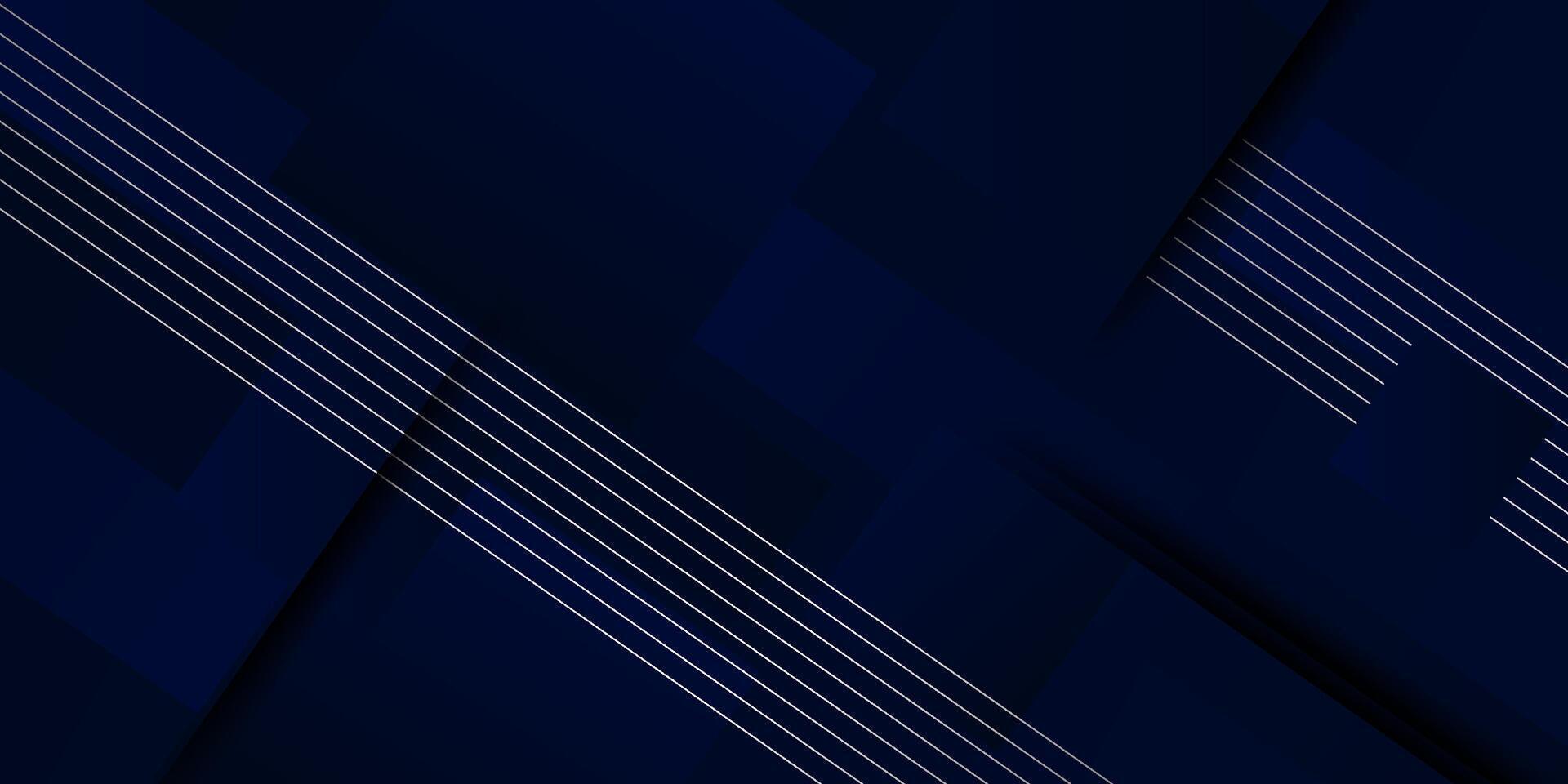 Simple abstract rectangular dark blue background with overlapping shadow shapes. Colorful blue design with simple pattern. Simple and modern concept. Eps10 vector