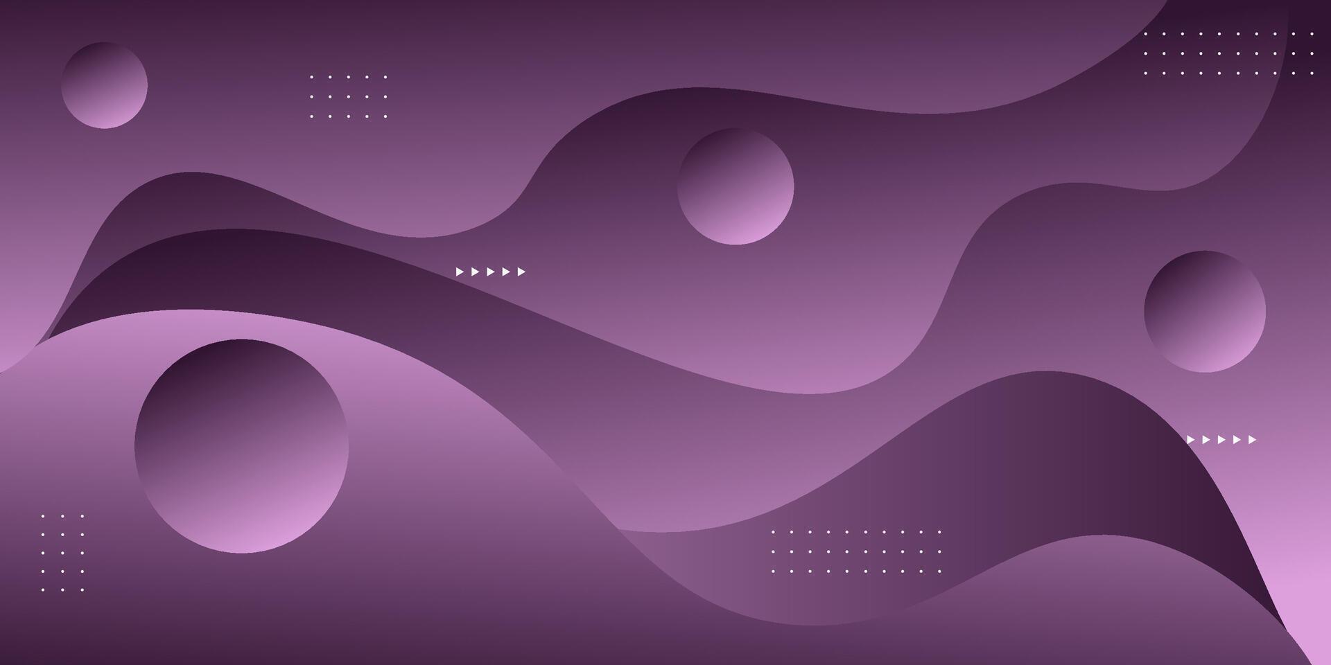 Abstract minimal wave background with dark purple dynamic color design. Simple geometric shapes pattern. Eps10 vector