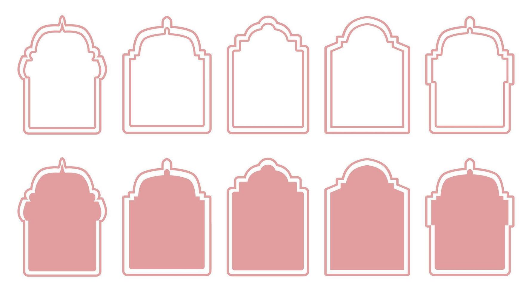 Decorative frame templates for invitations, posters, and digital artwork. vector