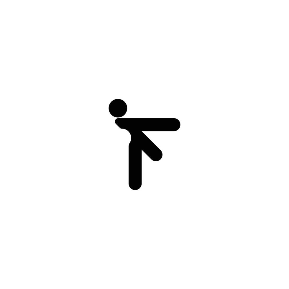 f human logo vector