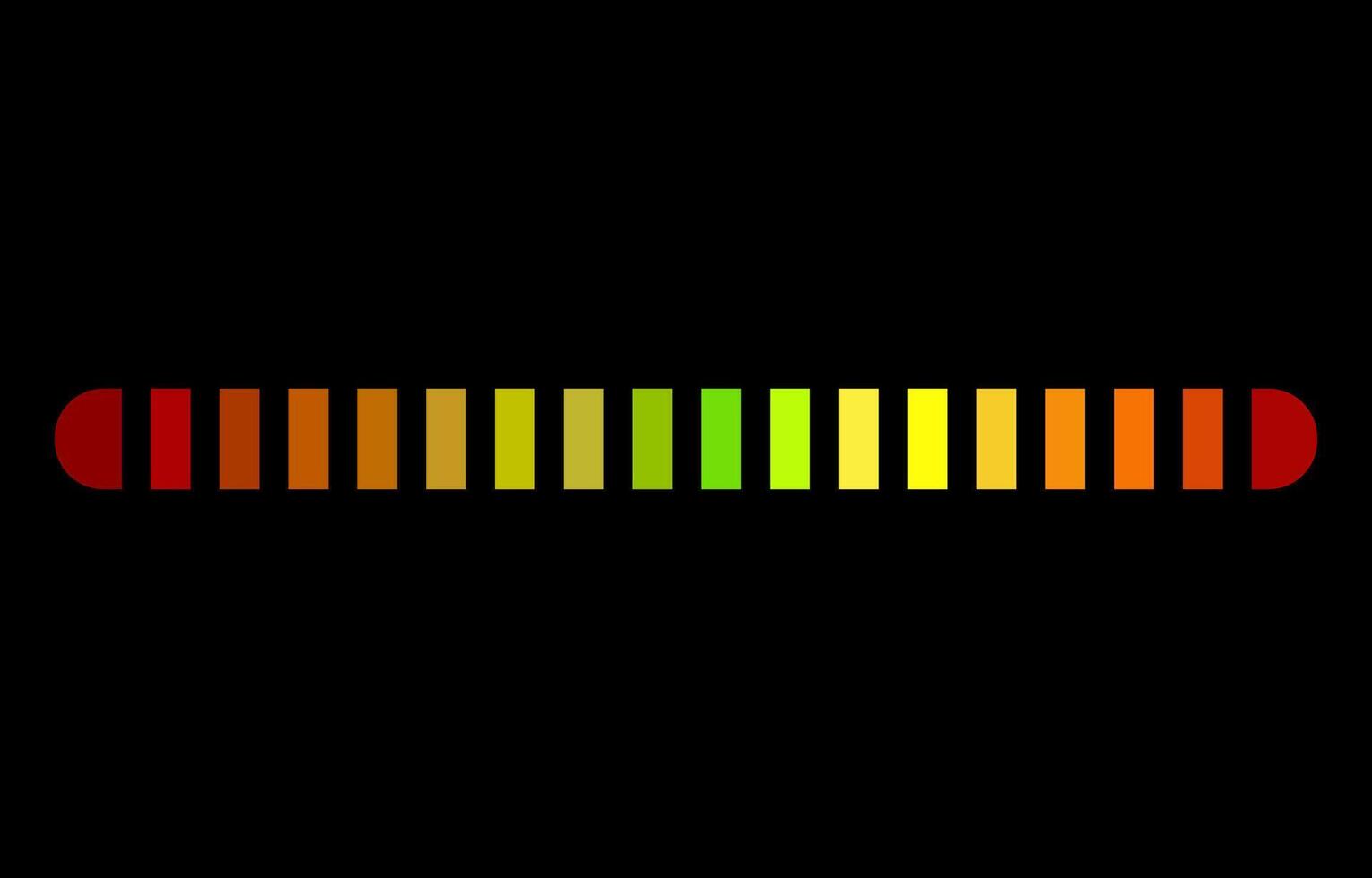 rate scale audio bar, scale chart vector