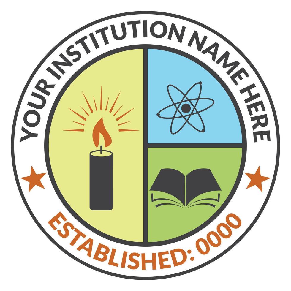 Education logo design template for academy vector