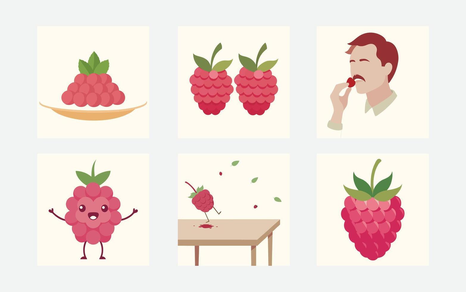 Ultimate Raspberry Graphics Pack for Creative Design Projects vector
