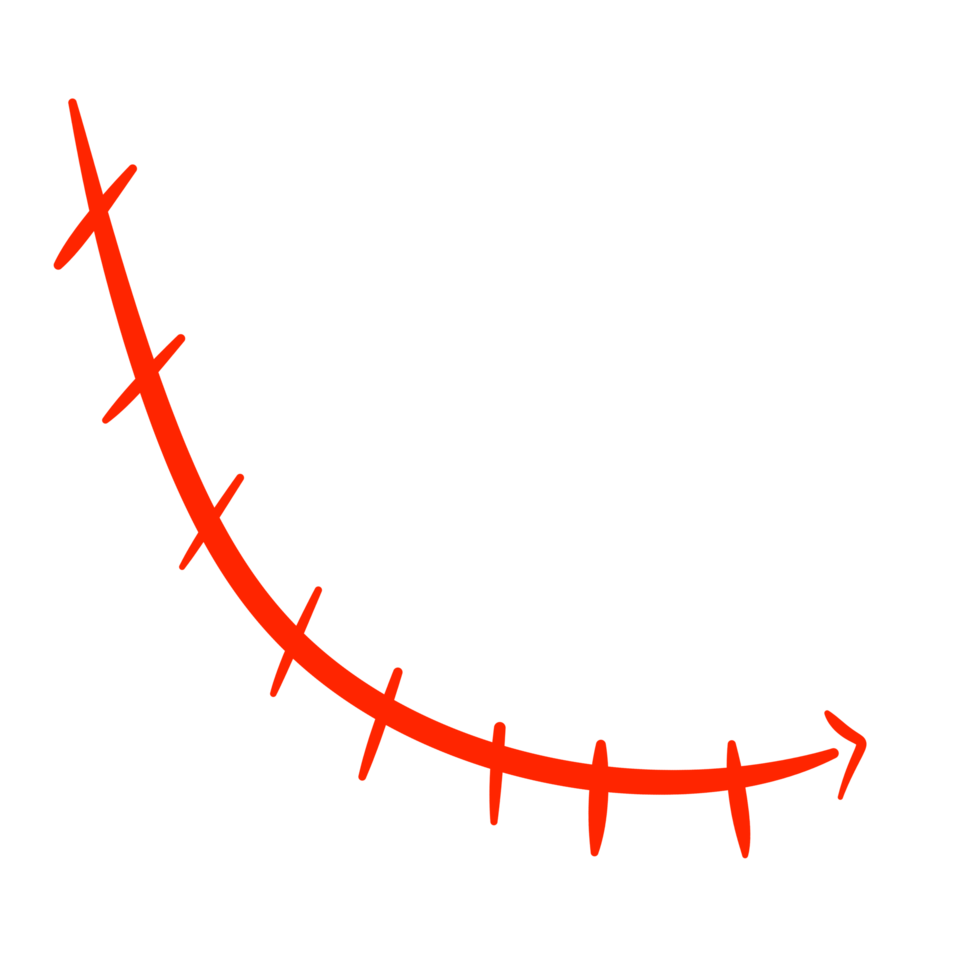 a red line drawn on a transparent background png