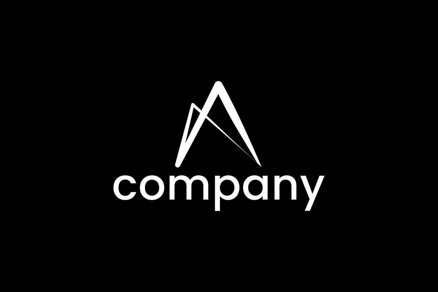 Arrow logo icon illustration, simple logo items vector