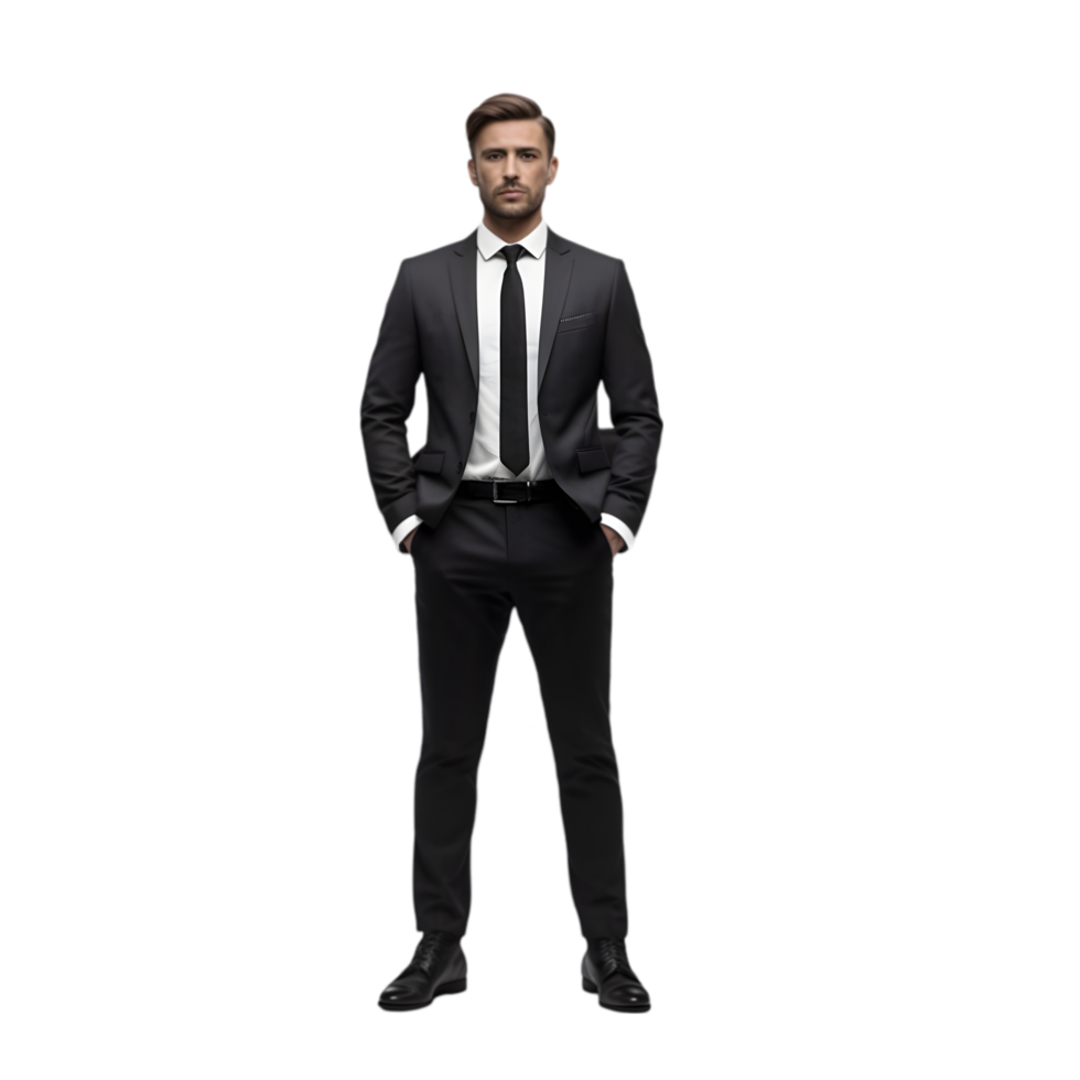 Business professional portrait studio image indoor front view confidence and success png