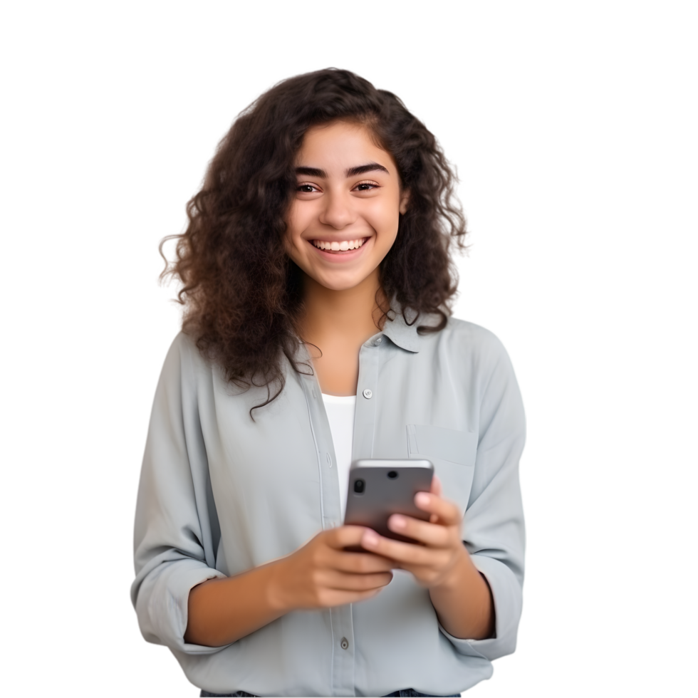 Teenager using smartphone urban setting lifestyle image joyful mood close-up view digital connectivity png