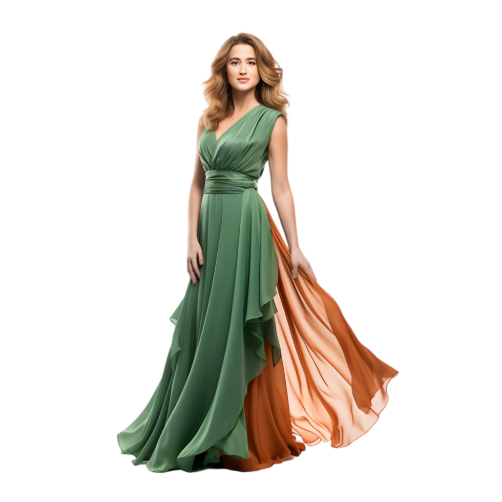 Elegant fashion showcase studio setting portrait image glamorous environment full-body view stylish concept for seo impact png