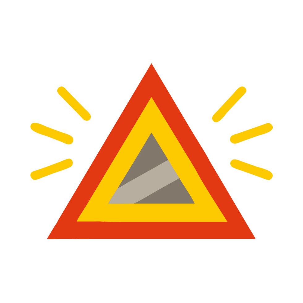 Vibrant neon blue triangle with glowing edges white graphic art minimalist style digital design visual concept png