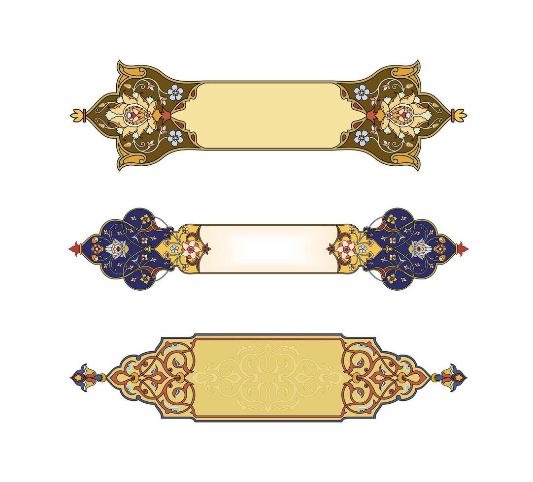classic frame with floral ornament vector