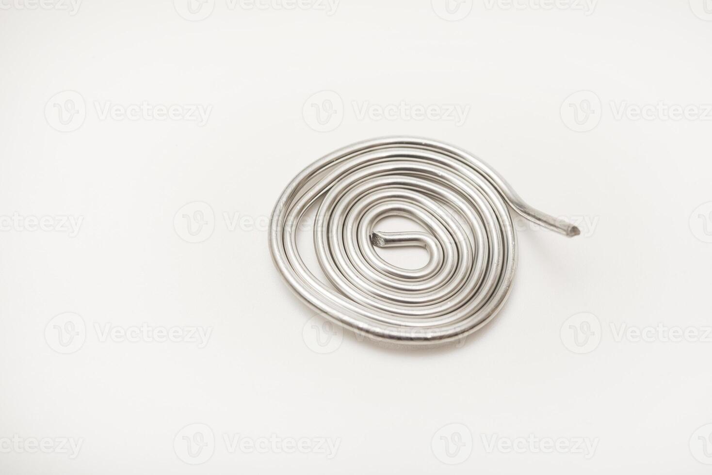 A skein of solder for soldering electronics photo