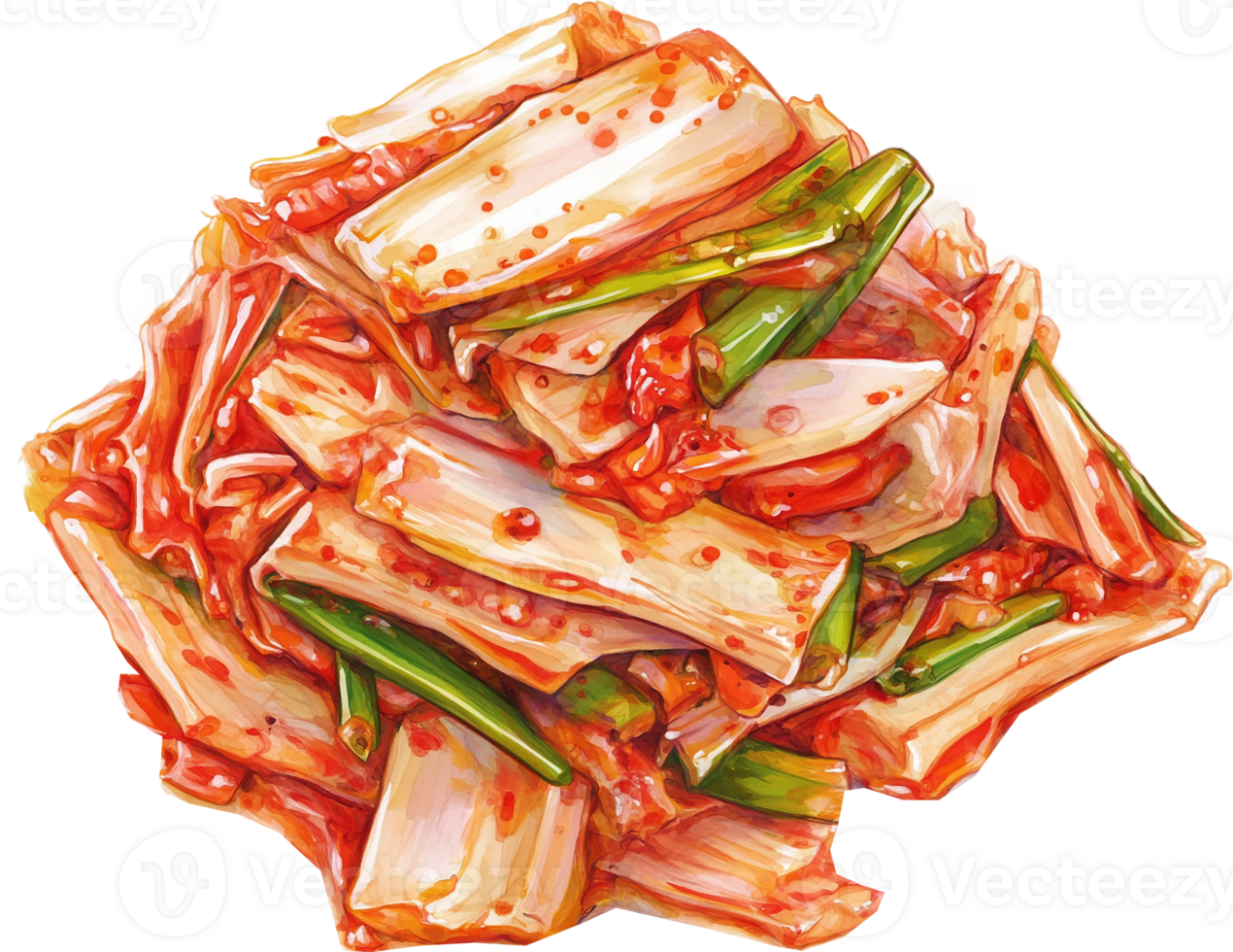 A drawing of a pile of kimchi png