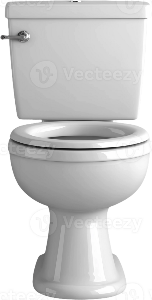A white toilet with the lid open png