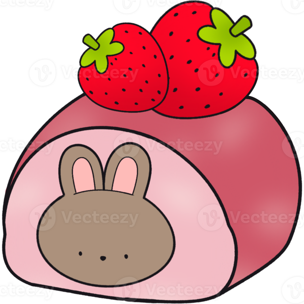The illustration of a cake roll png