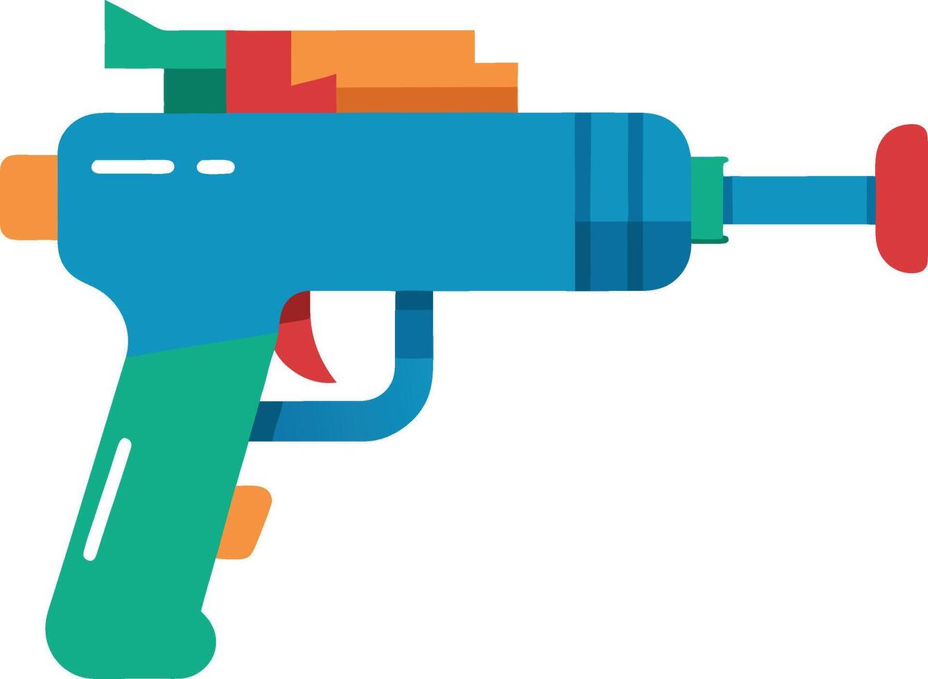 Classic Water Gun Toy for Splash Battle Graphics vector