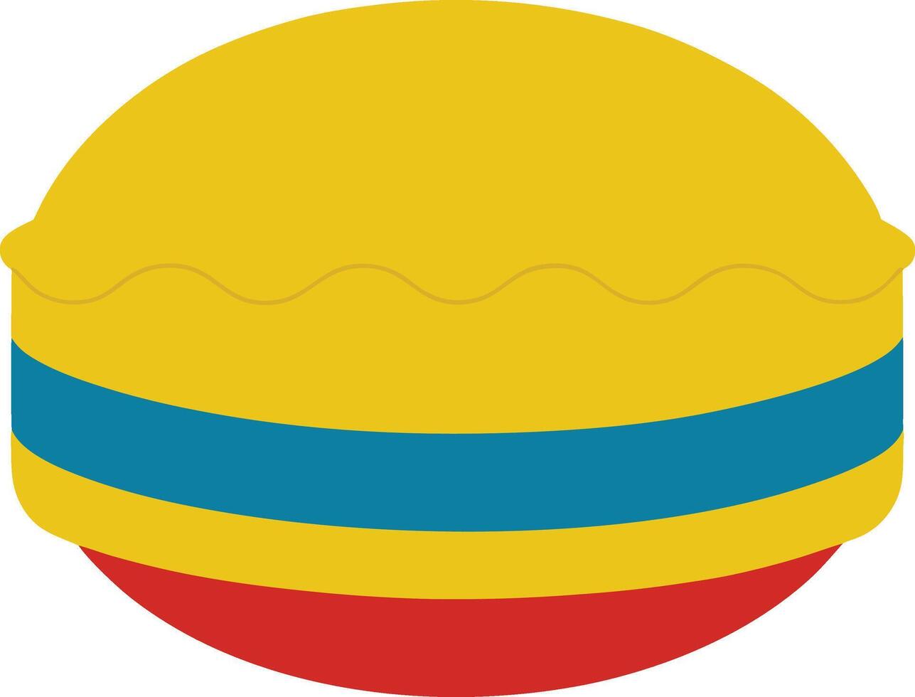Vibrant Cake Illustration Capturing the Spirit of Venezuela and Colombia vector