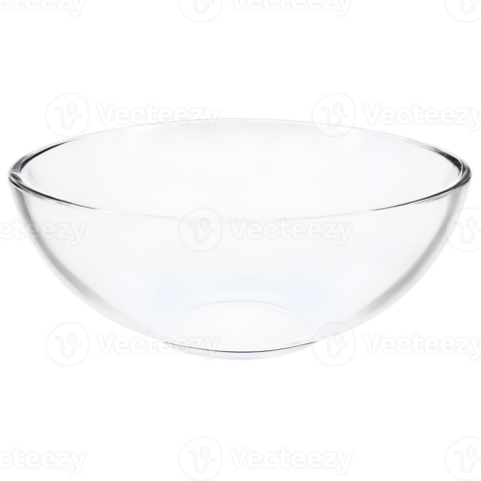 a glass bowl on a transparent background png