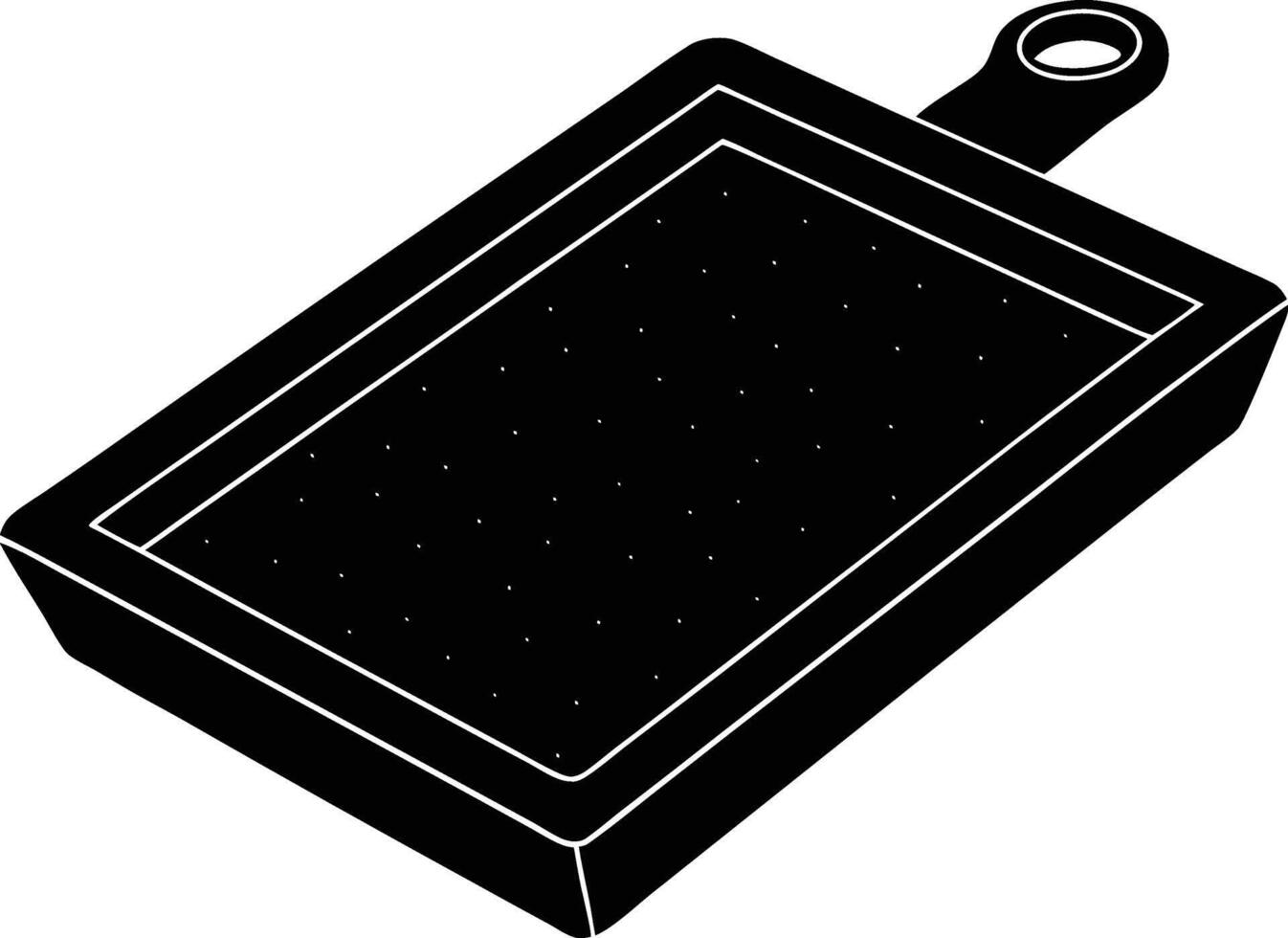 Baking Sheet Silhouette Illustration for Culinary Designs vector