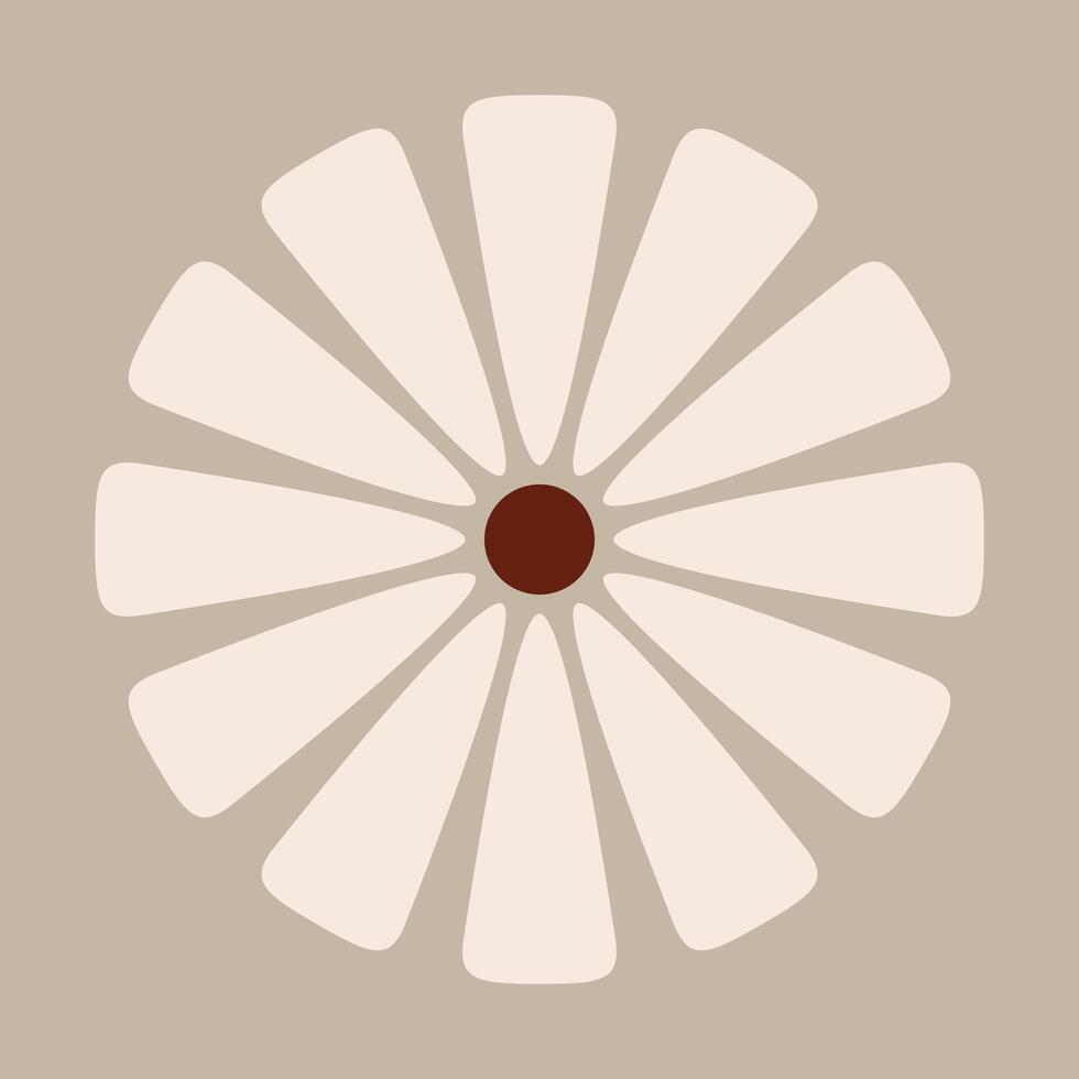 Illustration of Symmetrical Boho Flower vector