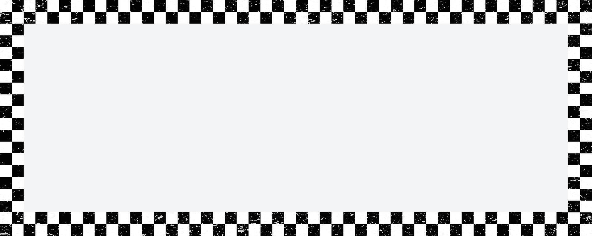 Checkers frame, border art style geometric pattern. EPS.10 vector