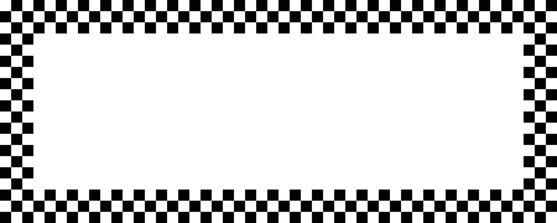 Checkered Border Pattern for Design. vector