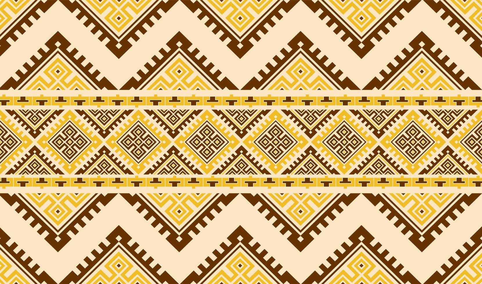 Gold Geometric Tribal Pattern for Textiles and Decor vector
