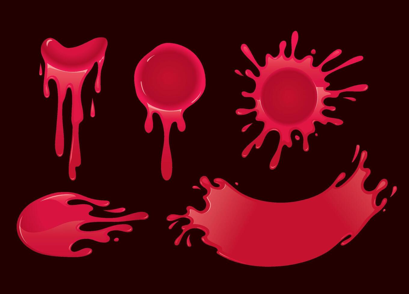 Blood splatter illustration vector