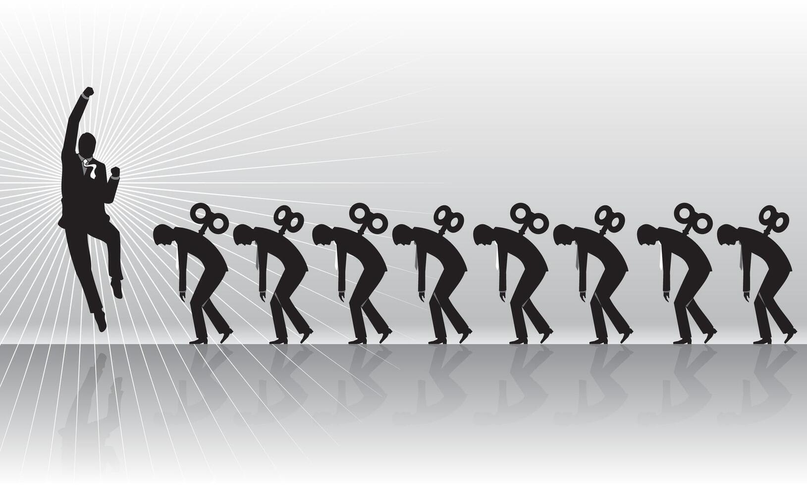 Business Leader Recharge Energy vector
