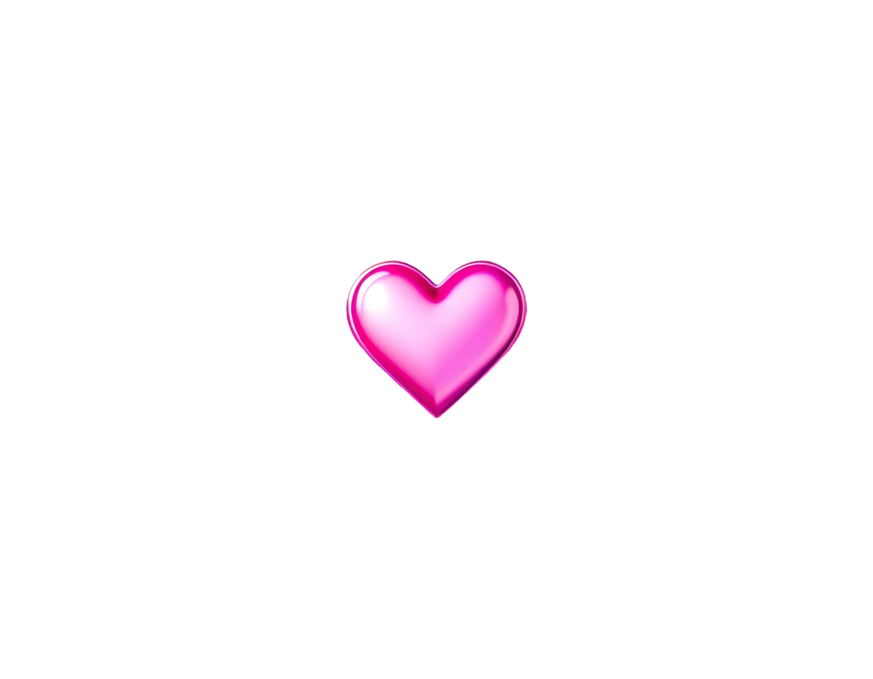 a pink element of heart on a transparent background for valentine png