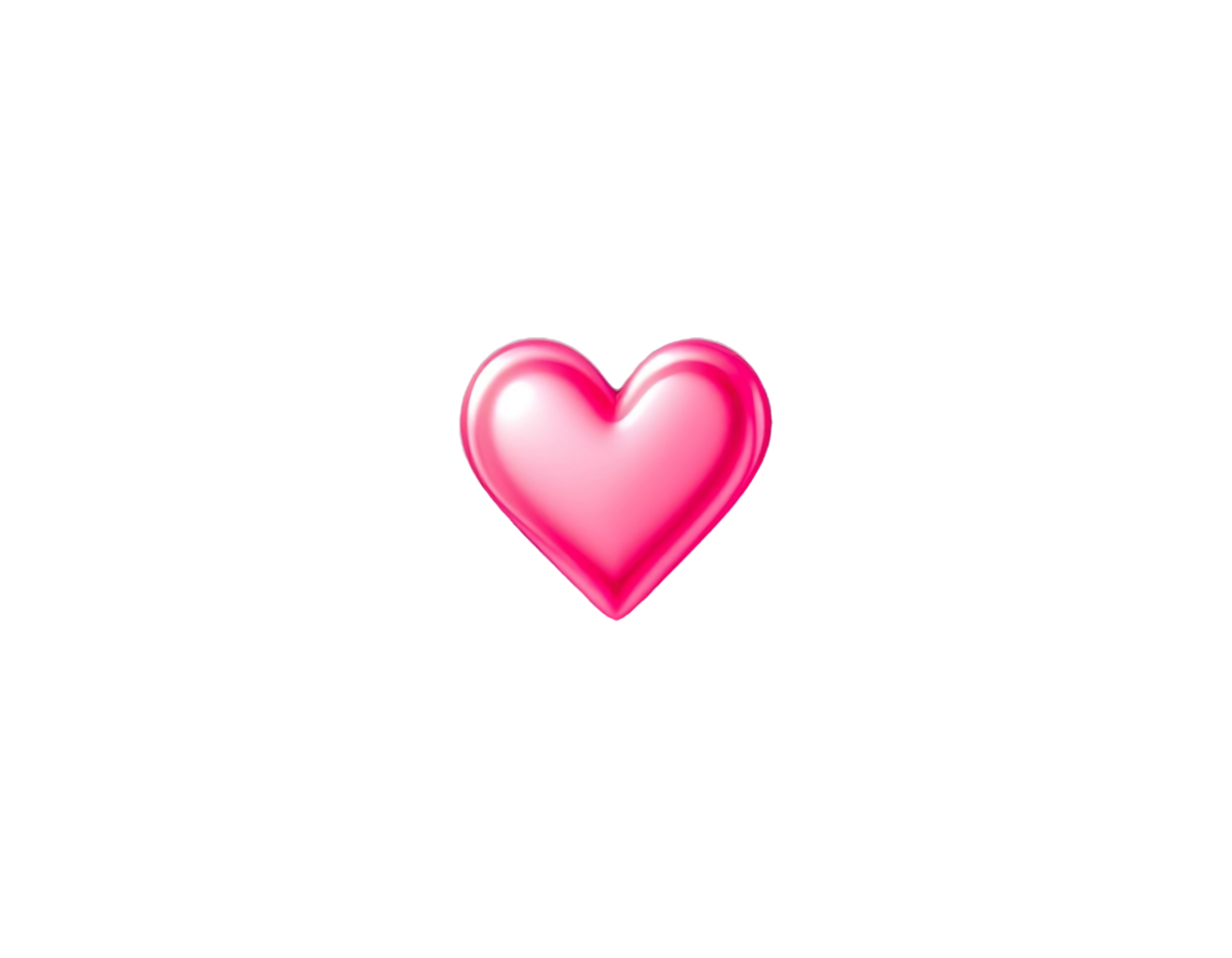 a pink red heart on a transparent background png