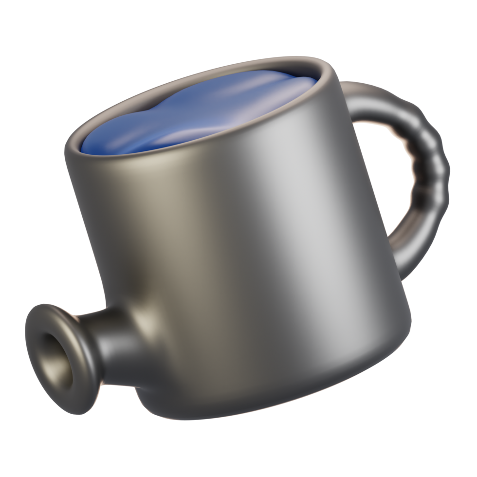 3d rendering farm and agriculture icon concept. 3d render watering can icon png