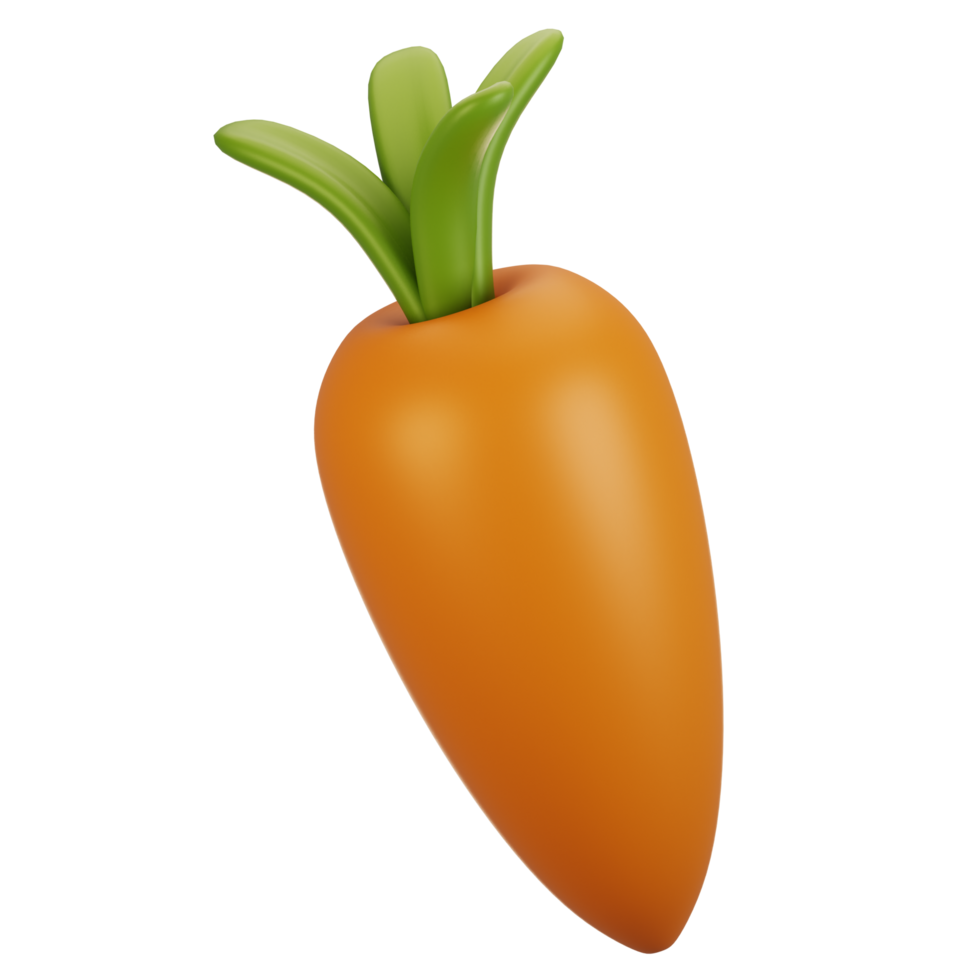 3d rendering farm and agriculture icon concept. 3d render carrot icon png