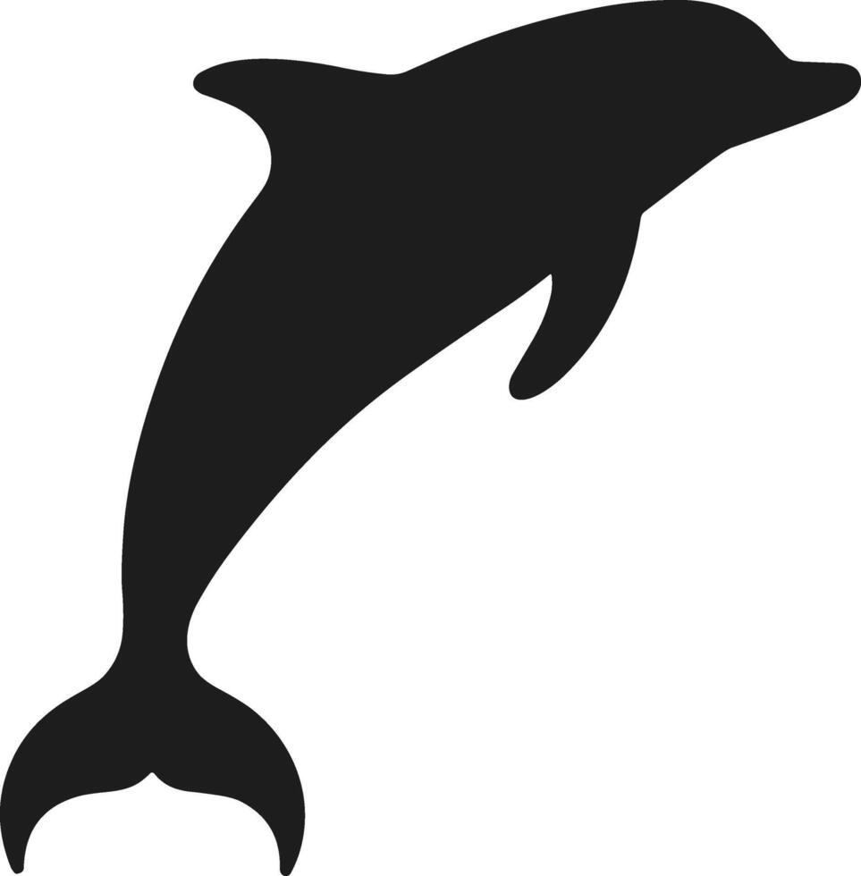 Dolphin Silhouette Illustration vector