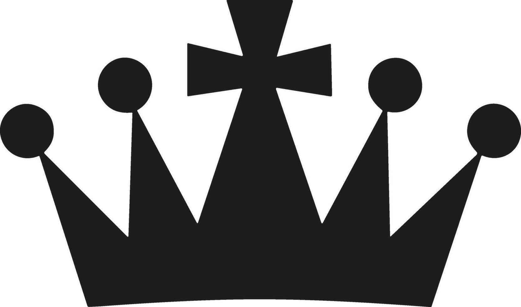 Royal Crown Silhouette Illustration vector