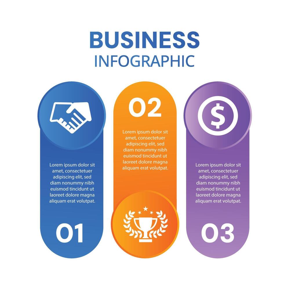 Stylish modern chart list infographic with business concept template and icons design vector