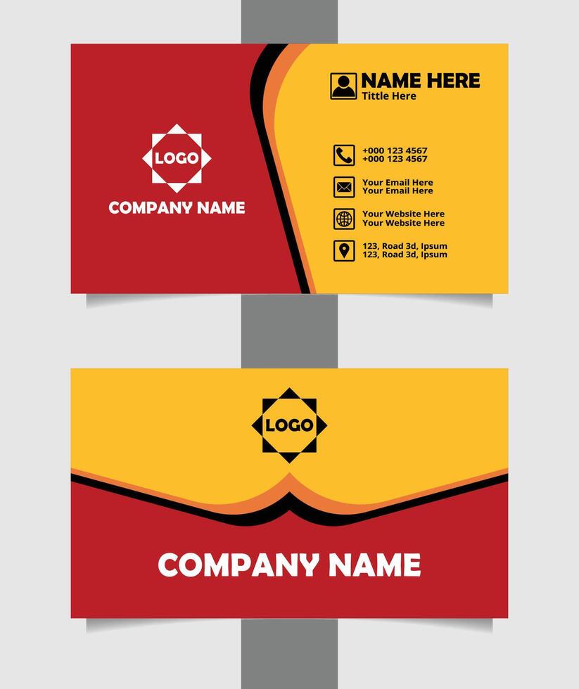 Minimalist Business Card Design Template. Minimalist Business Card Design Template. vector
