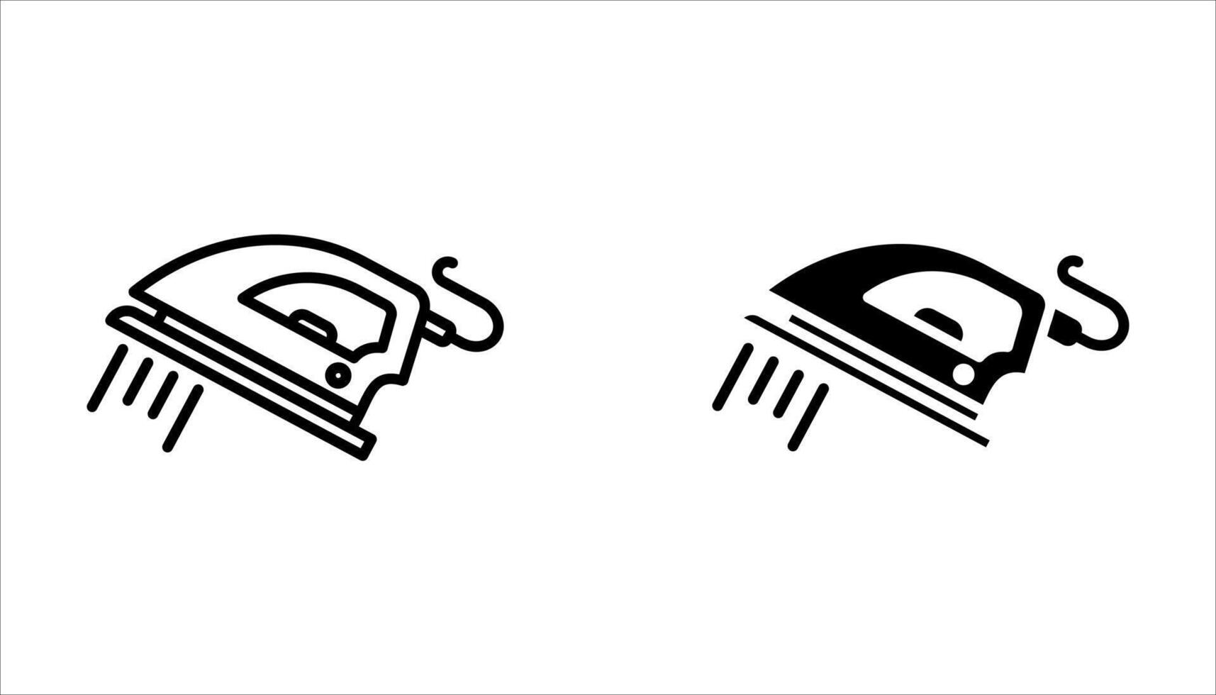 Iron icon set. vector