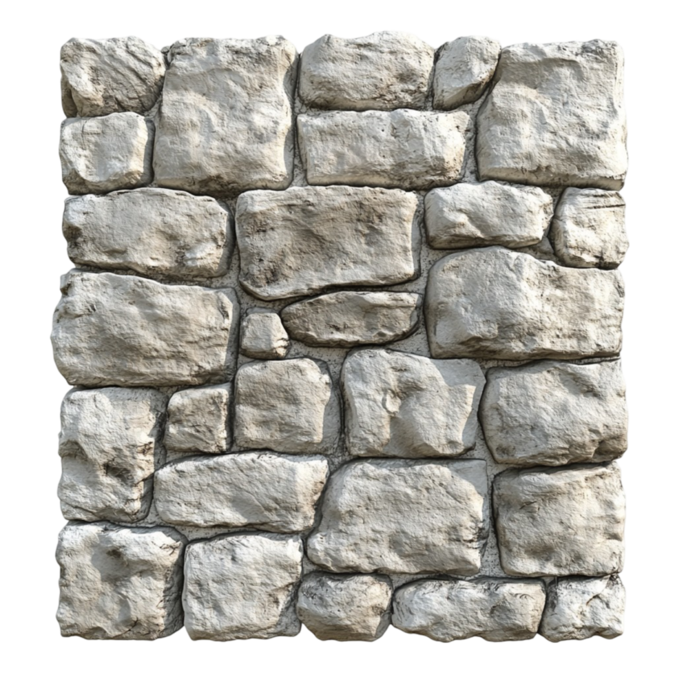 Rugged Stone Wall with Detailed Surface png