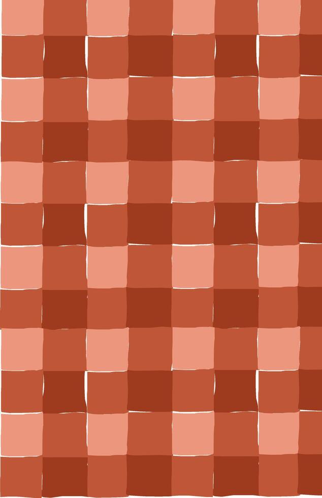 red brick wall fabric textile pattern background. Abstract square vector