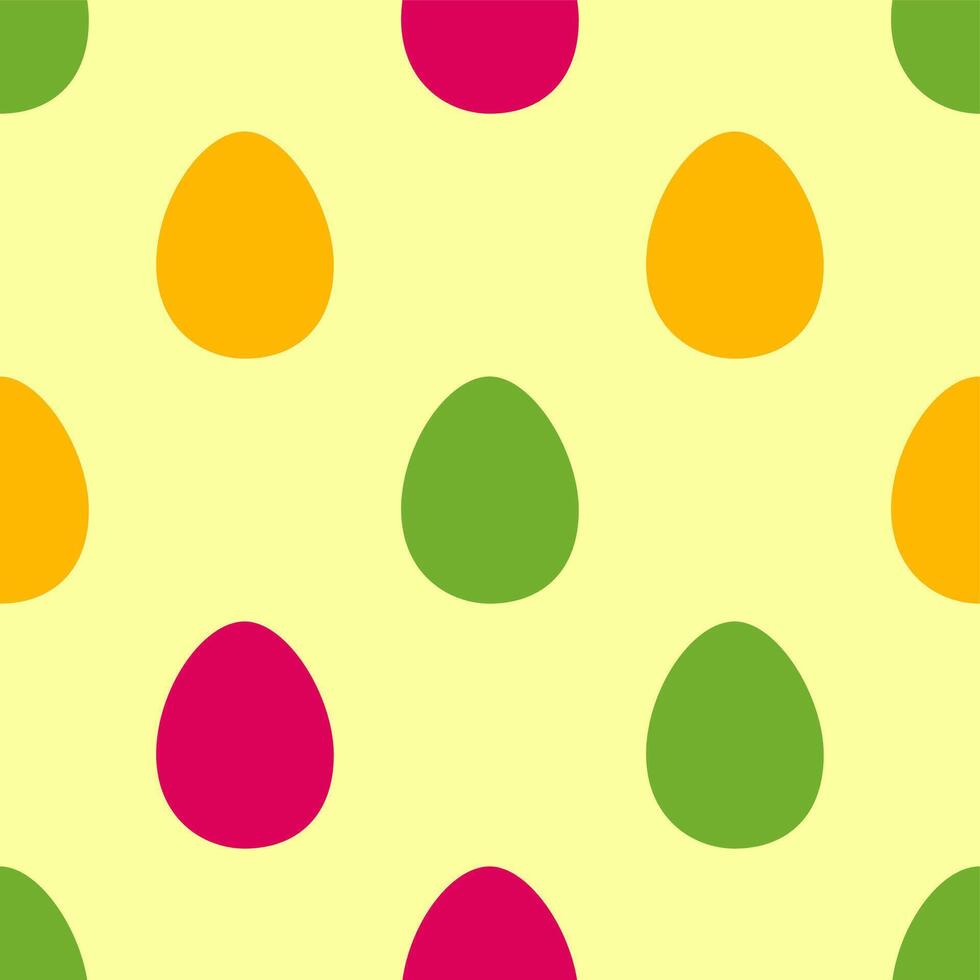Seamless pattern with Easter colorful eggs vector
