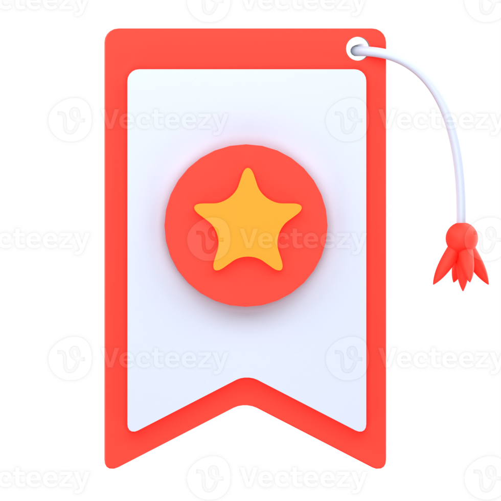 3d illustration bookmarks png