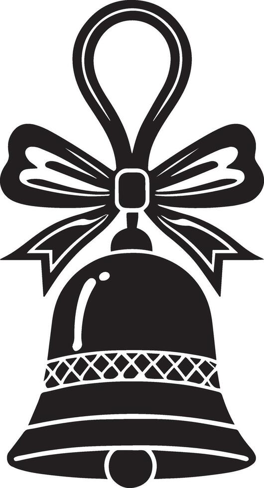 Christmas bell illustration vector