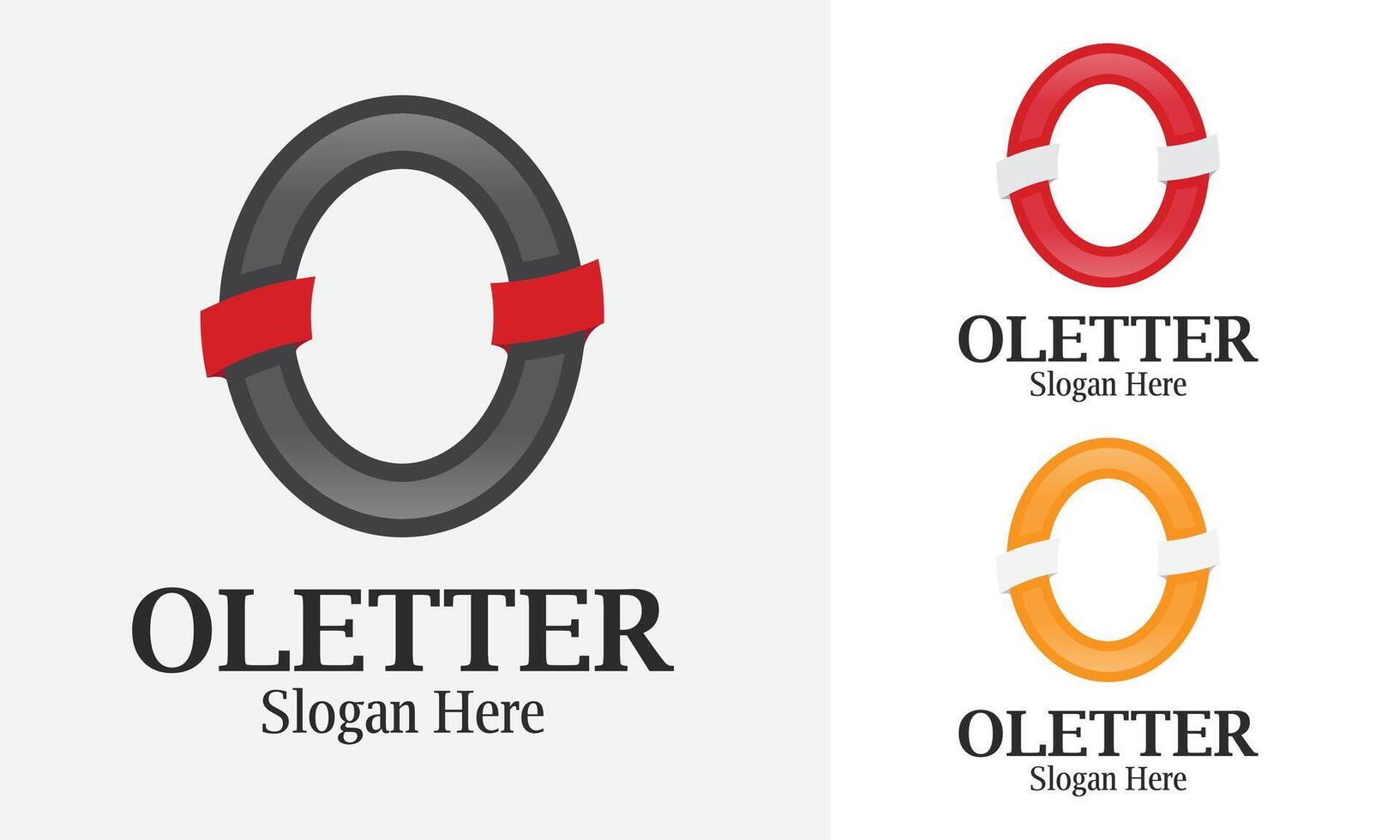 Unique O letter logo design template for your company. vector