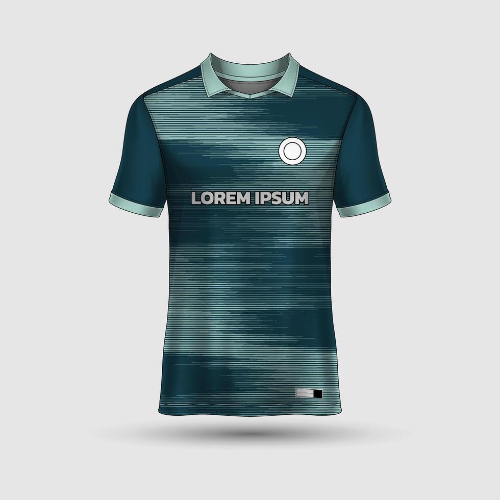 Jersey mockup for e-sports. Uniform front view jersey templates for soccer, football, volleyball, badminton, e-sports, casual vector