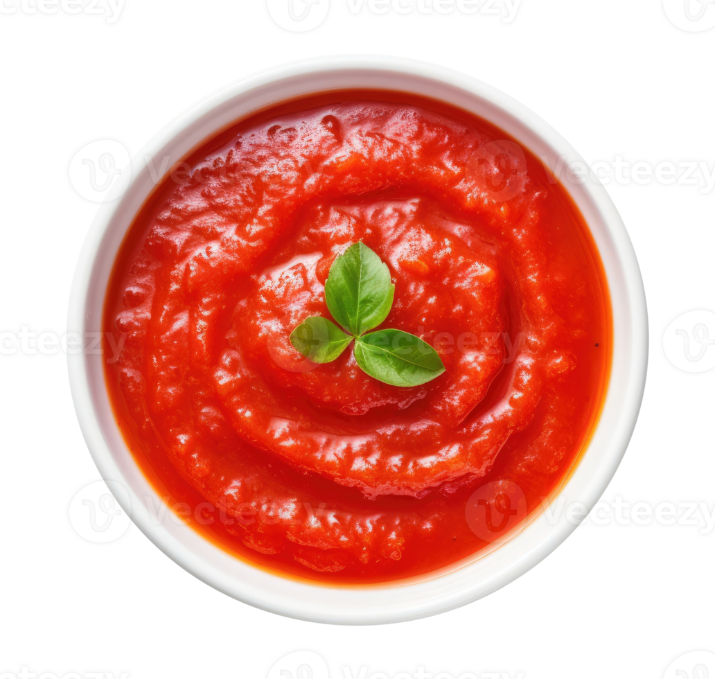 Tomato Paste with basil leaves png